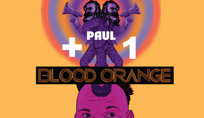 Paul Mcdermott Plus One – Blood Orange. Friday 17 November at Canberra Theatre Centre. Image: Supplied.