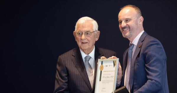 Terry Snow recognised for legacy of dedication to Canberrans in need