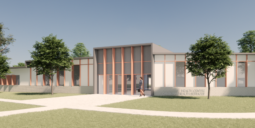 proposed health centre render