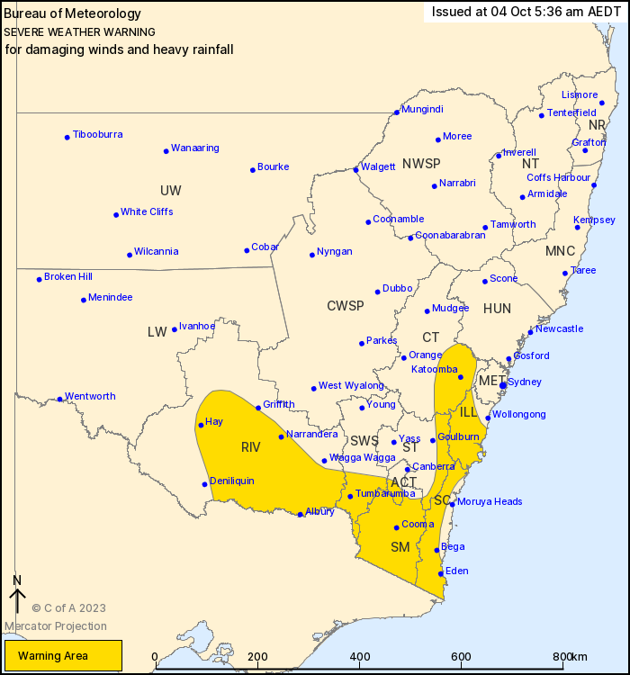 severe weather warning October 4