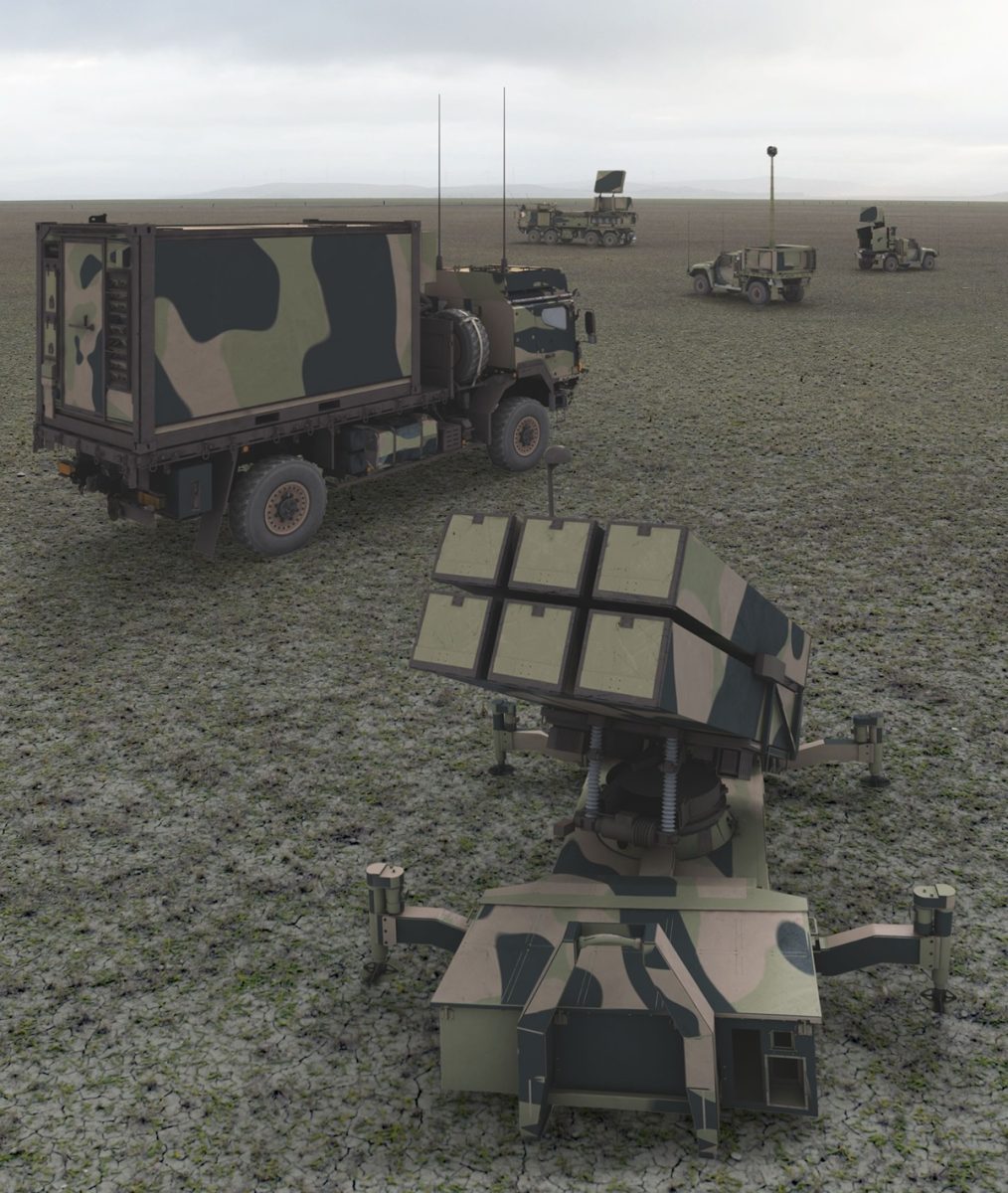 concept art of army air-defence system elements