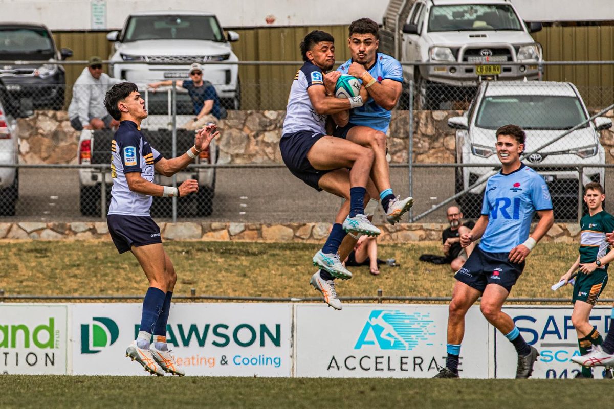 Brumbies under 19s vs Warratah's at Seiford Oval in the 2023 final. Photo: Brumbies Rugby Facebook.