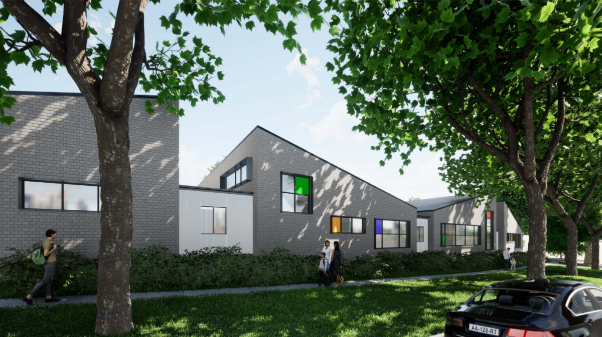 An artist's impression of the Deakin child care centre.