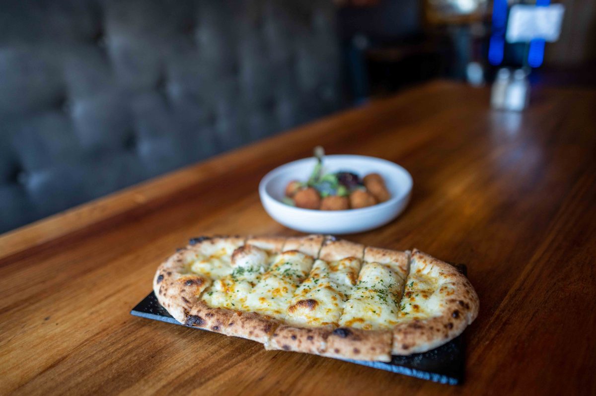 focaccia on a plate