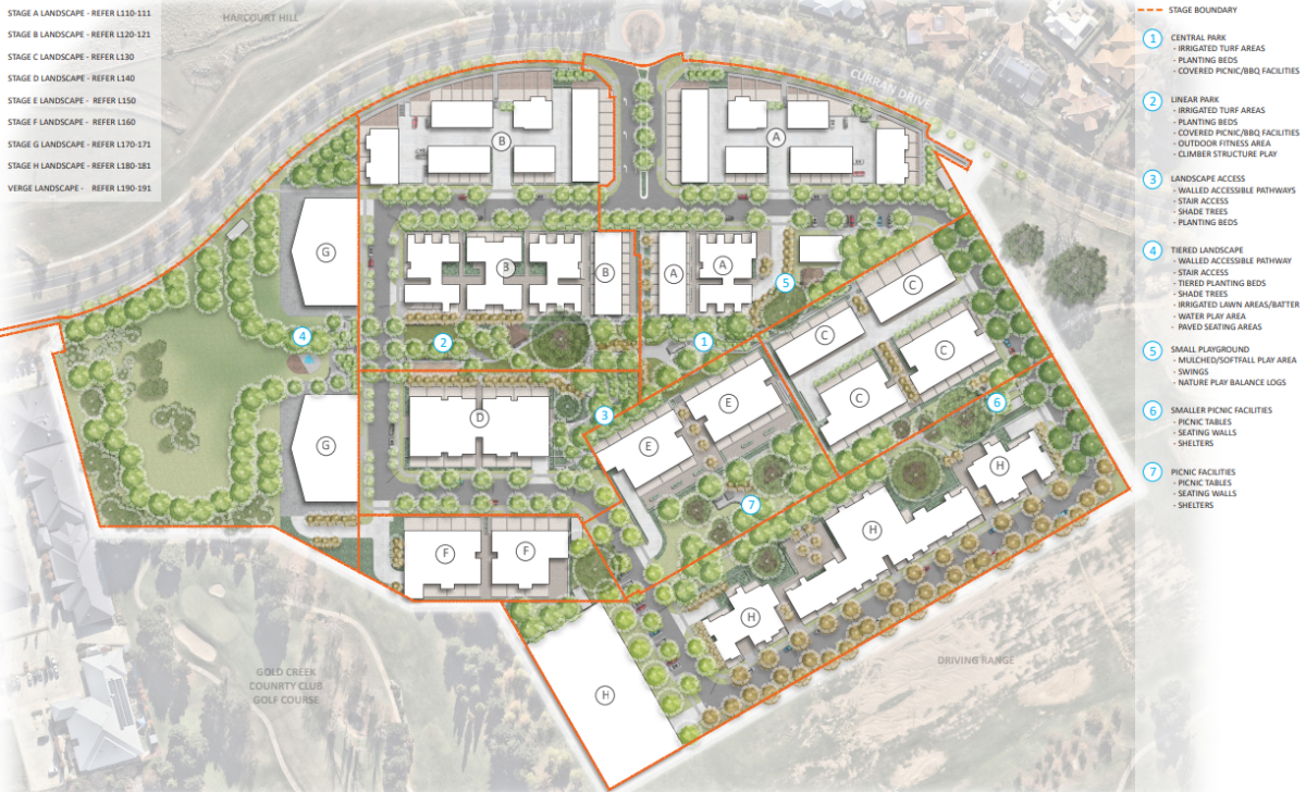 plan of proposed development