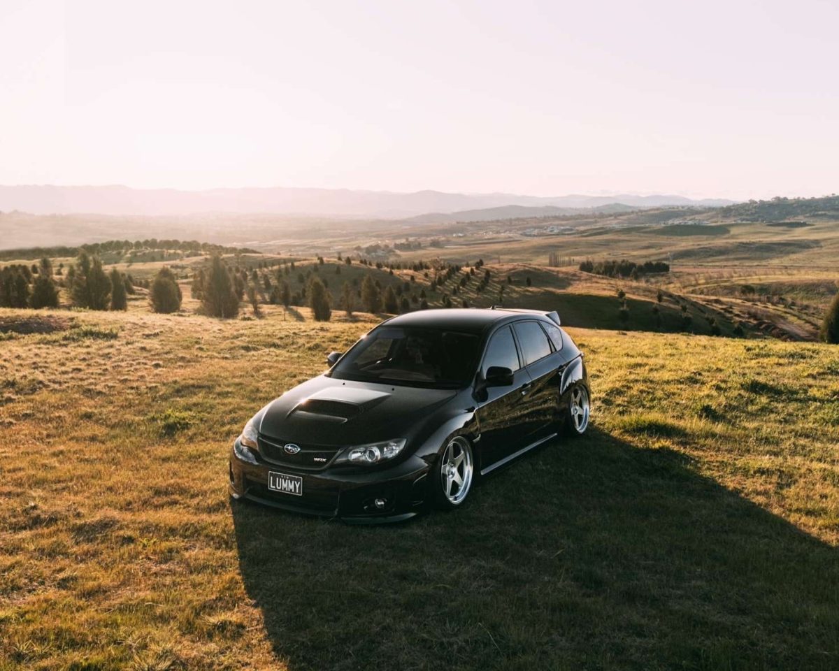 Subaru Impreza WRX in a hill