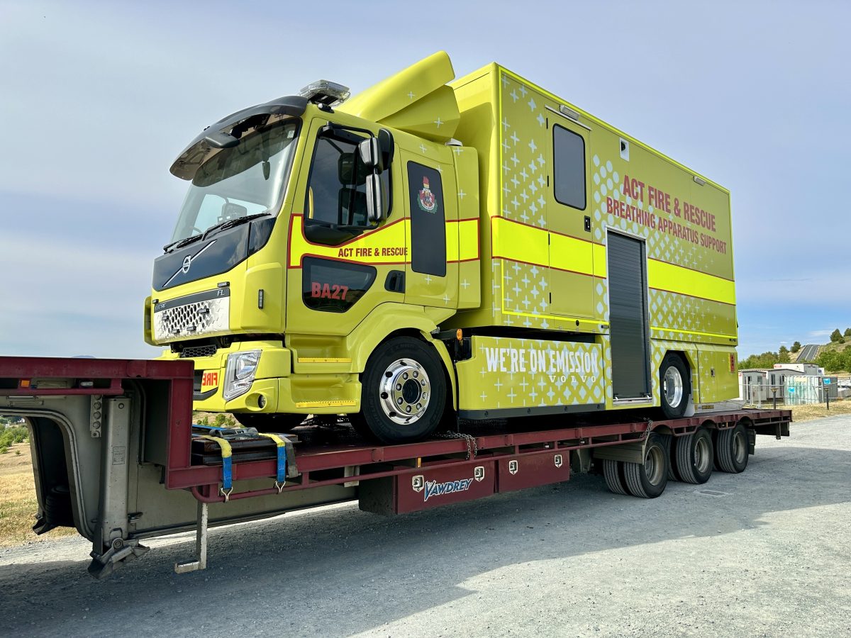 ACT Fire & Rescue welcomes first all-electric fire truck