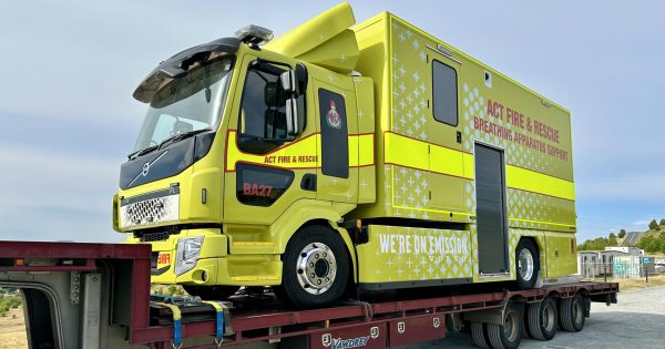 ACT Fire & Rescue welcomes first all-electric fire truck