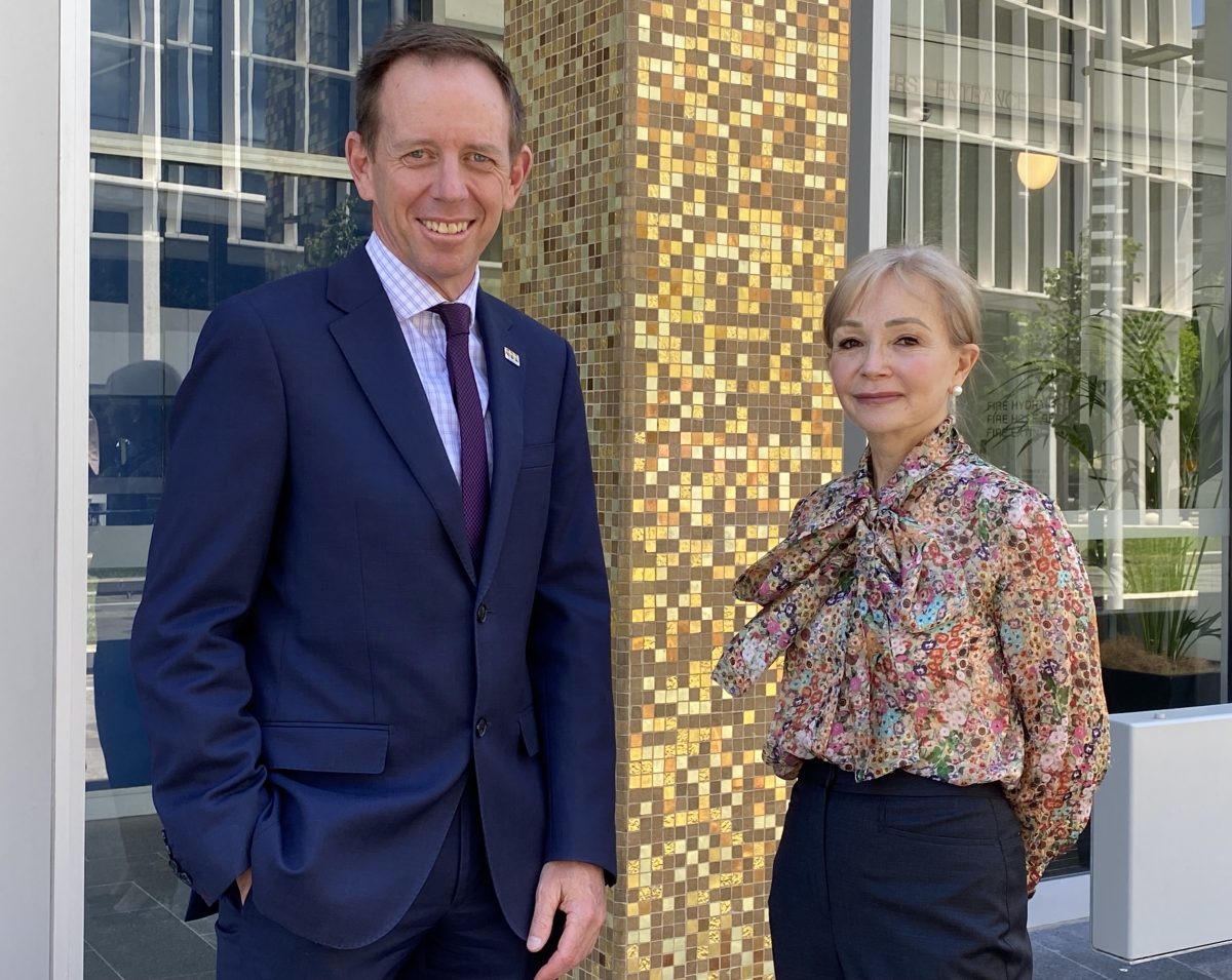 Shane Rattenbury and Lisbeth Campbell