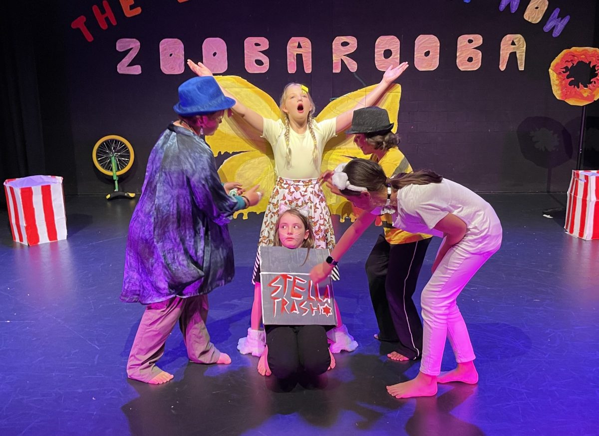 Young performers on stage