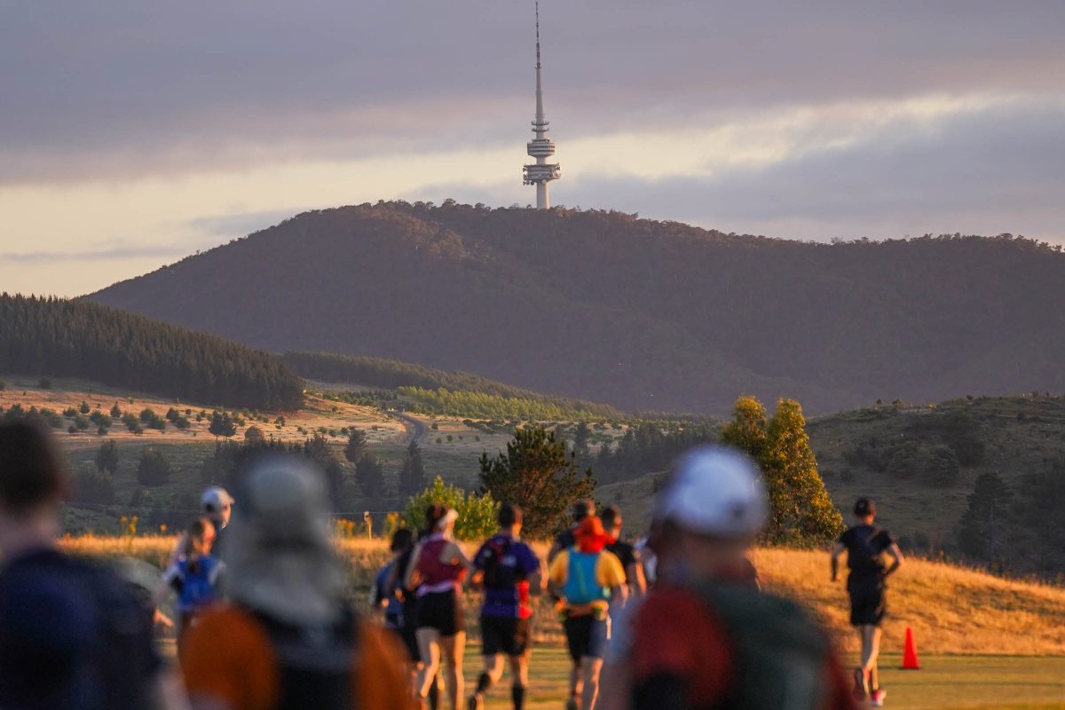 view out to Telstra Tower at Stromlo Running Festival