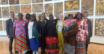 Ceremony and celebration at the National Gallery as powerful Kngwarray exhibition opens