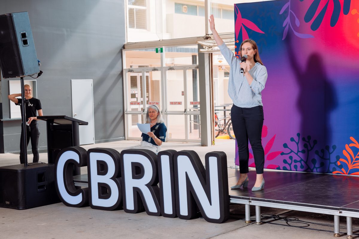 Your Season founder Teresa Wojcik at Canberra Innovation Network Griffin Accelerator program event