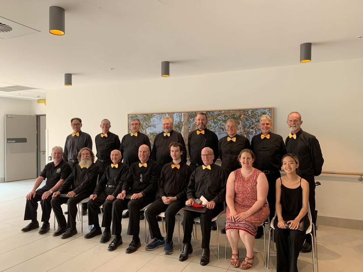 seated members of Canberra Men's Choir