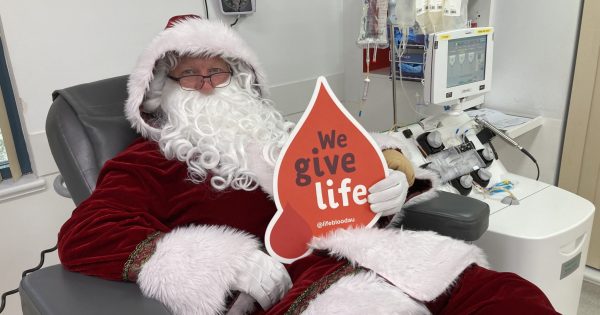 Canberrans urged to give the gift of blood and plasma ahead of busy Christmas season