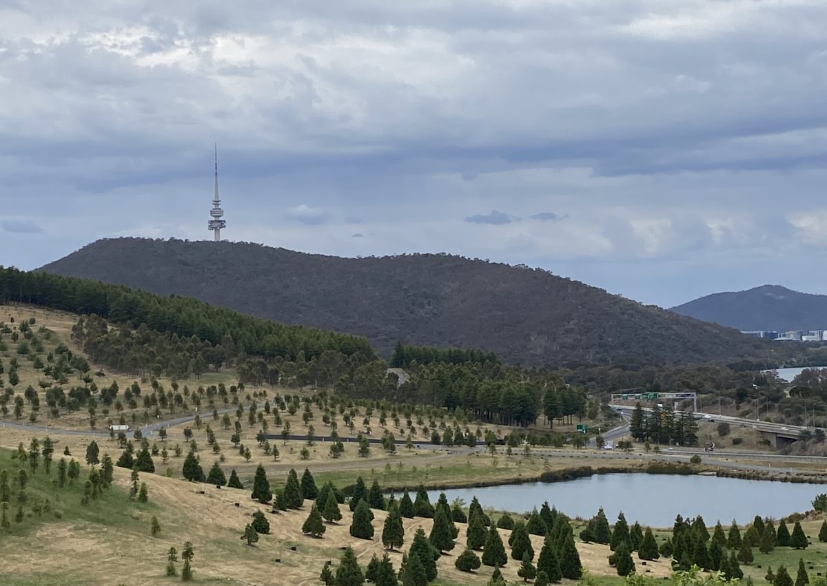 Canberra landscape with Telstra tower
