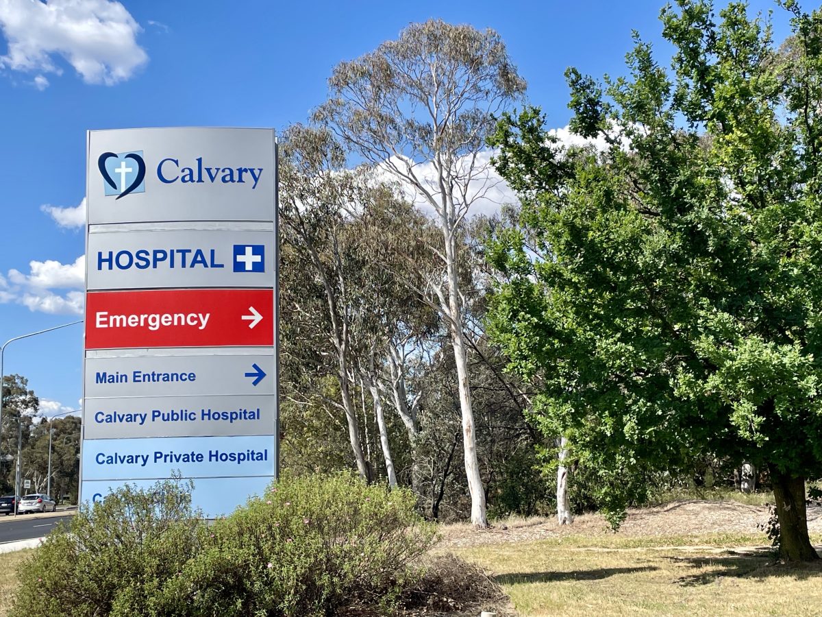 sign for calvary hospital