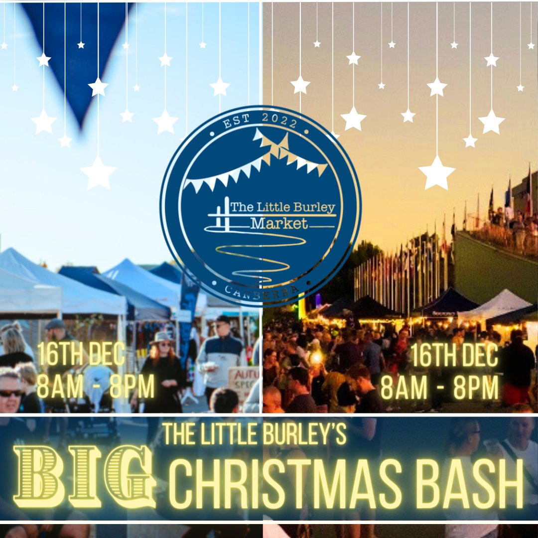 A flyer for the Little Burley Market's Christmas-themed event