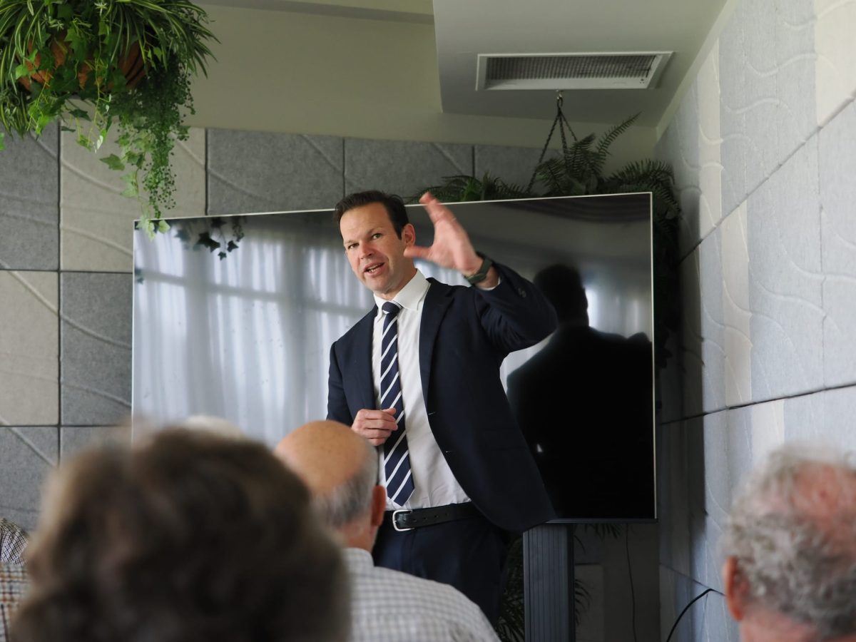 Nationals Senator Matt Canavan giving a speech