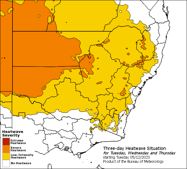 heatwave warning for December 5