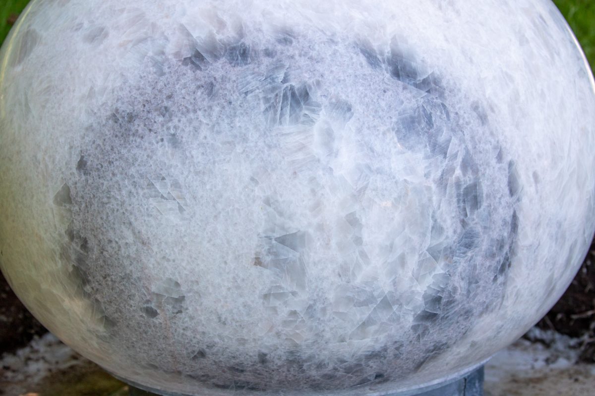 Close-up of large ball of marble 