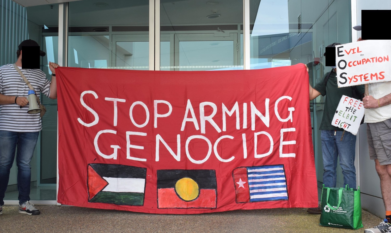 Pro-Palestine Group Protests At Canberra-based EOS Defence | Riotact