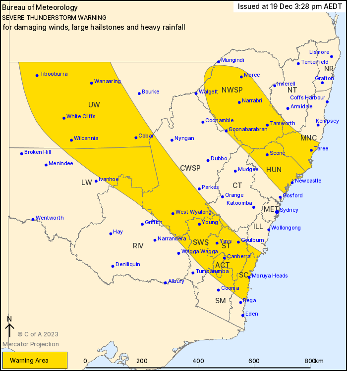 severe thunderstorm warning December 19