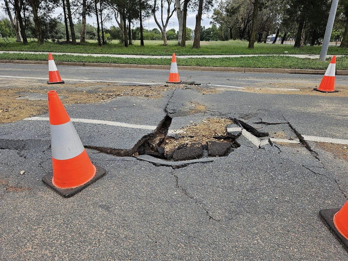 sinkhole in Mawson