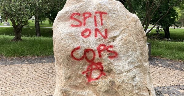 Graffiti attack on Canberra's peace bell, Lennox Gardens memorials 'feels like a violation'