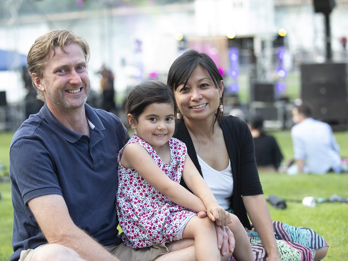 Family photo at the National Museum of Australia