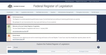 Embarrassment for government as new legislation website crashes links across all agencies