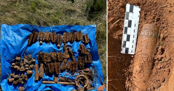 'Unexploded ordnance' dug up in Canberra nature reserve, and not for the first time