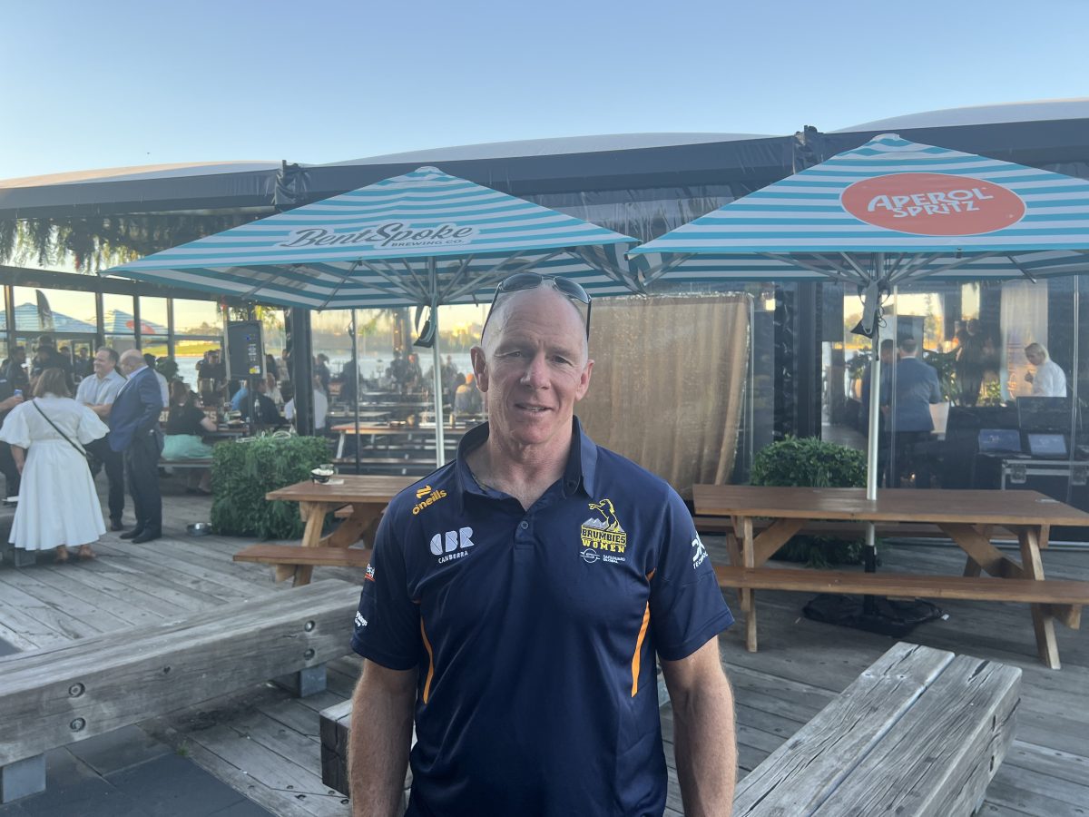 Andy Friend at the Brumbies 2024 season launch