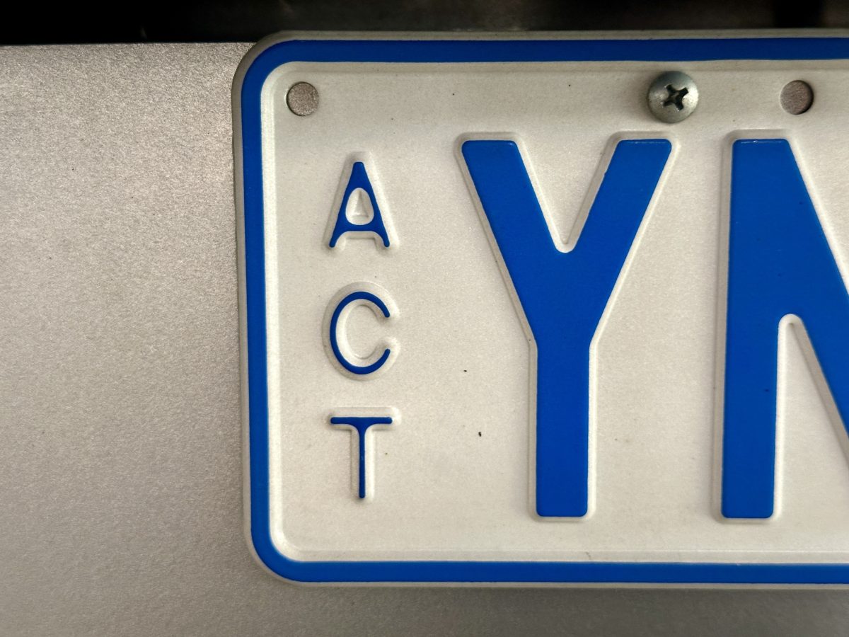 ACT number plate