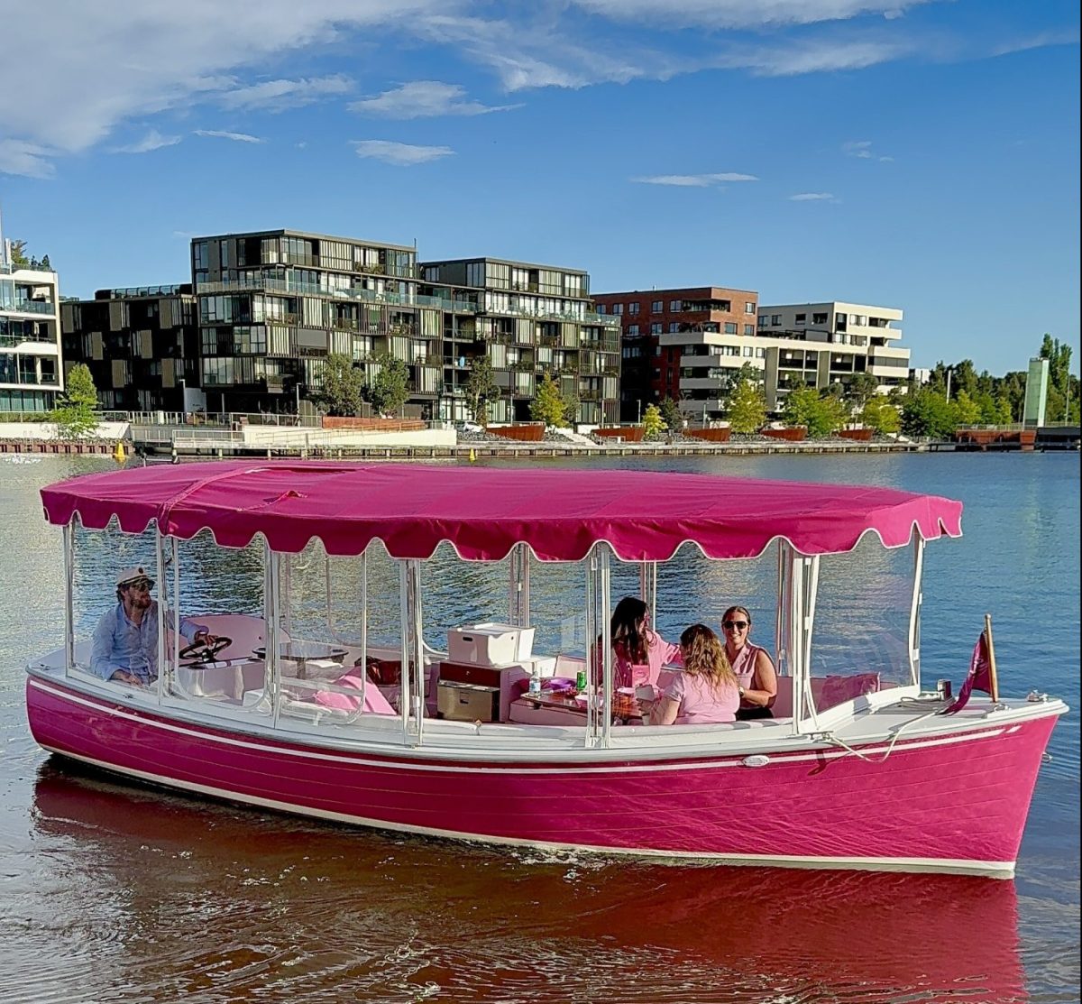 boat cruising on Lake