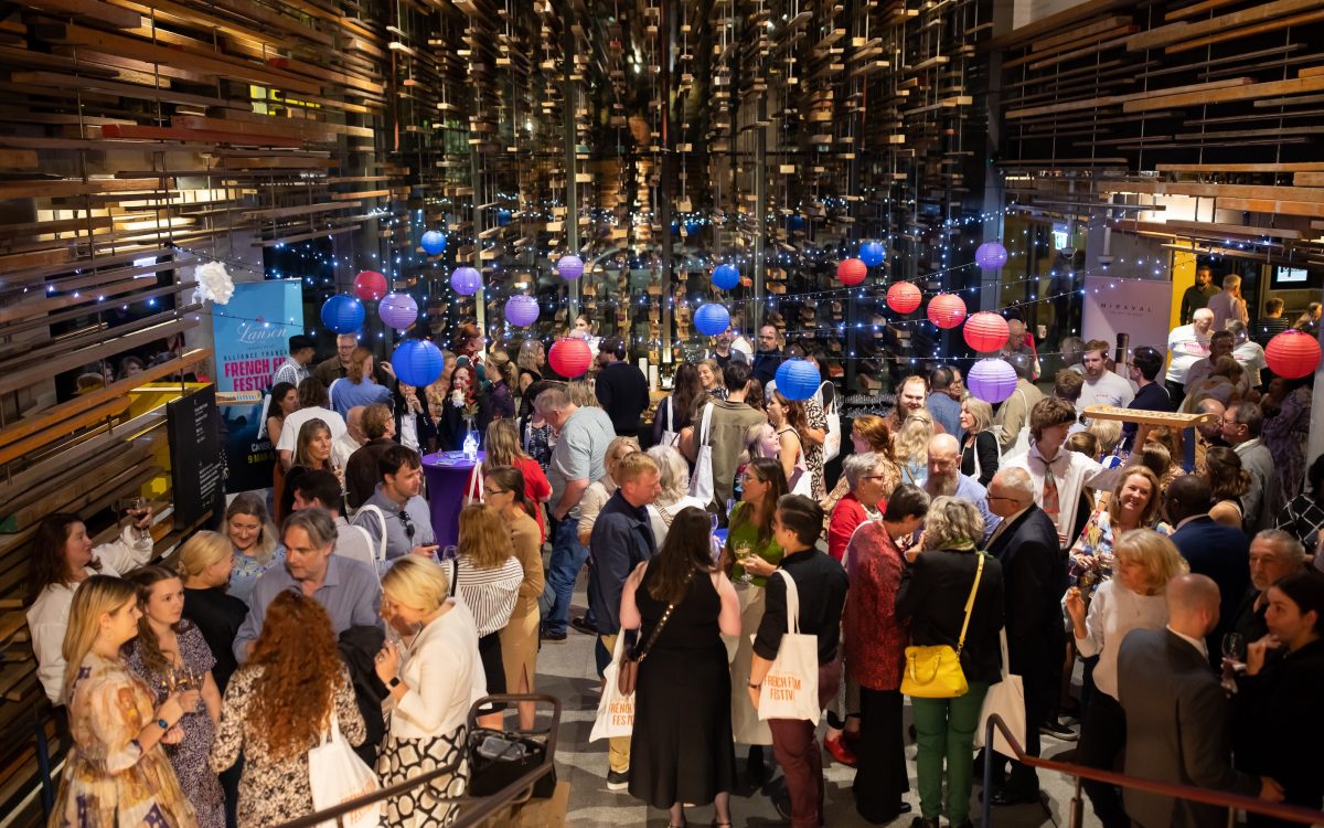 Crowd of people at French Film Festival 2023