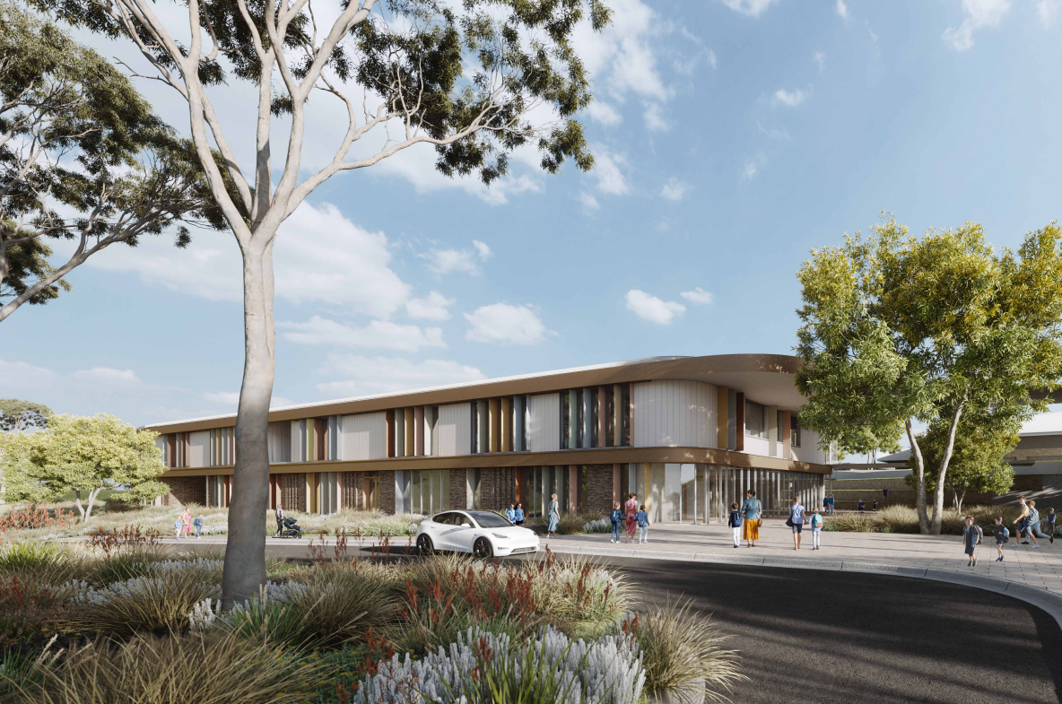 Artist's impression of the Whitlam public school. 