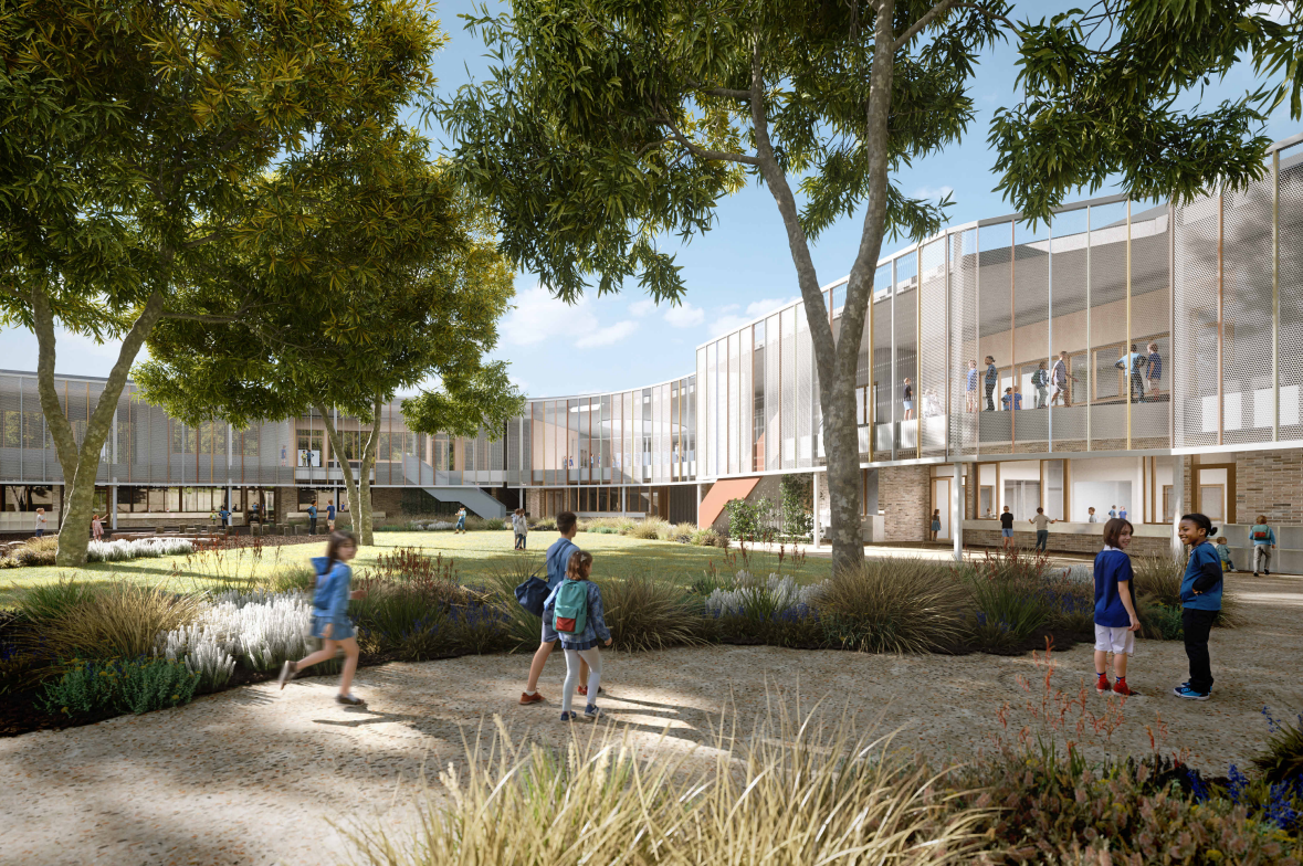 Artist's impression of the Whitlam public school. 