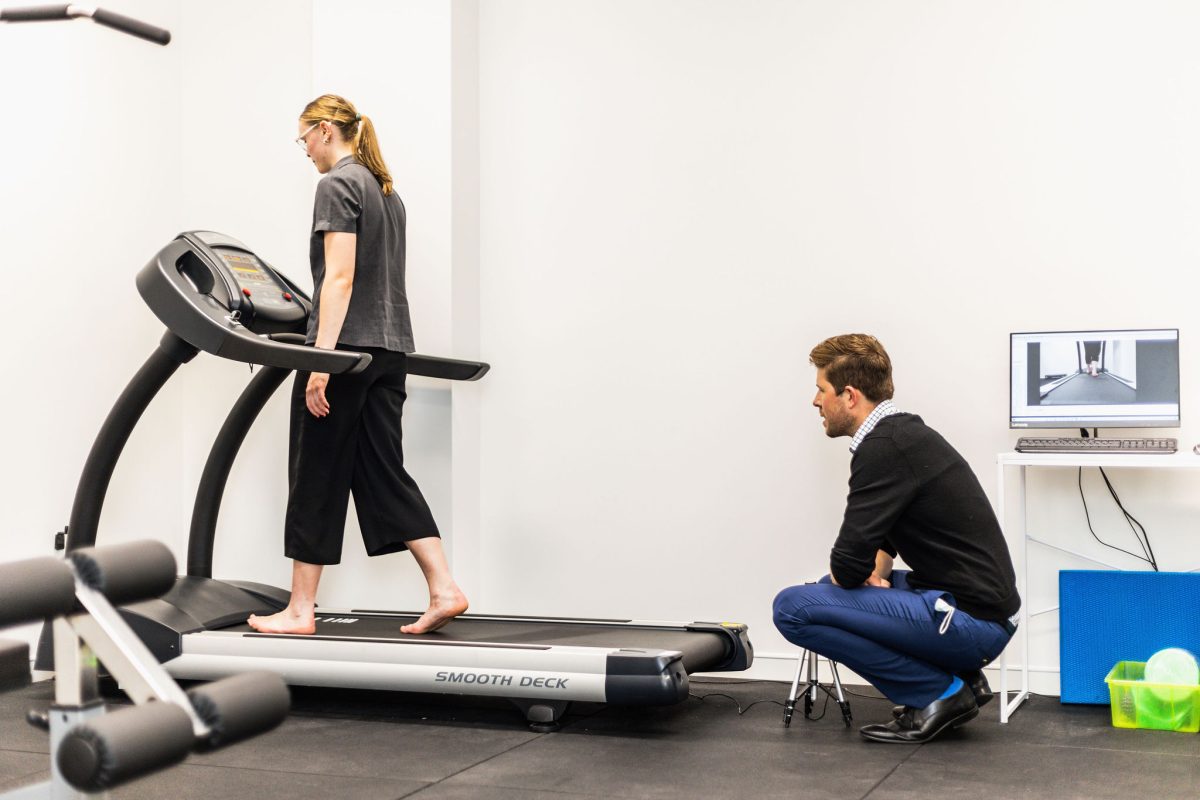 lady on treadmill