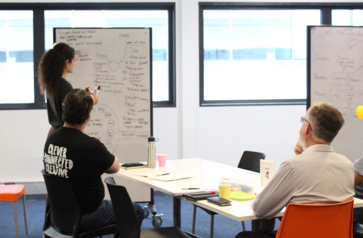 People in a room as part of a Collab Lab