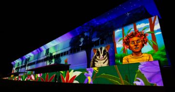 Canberra's centre lights up as Enlighten emblazons Australian stories across our city