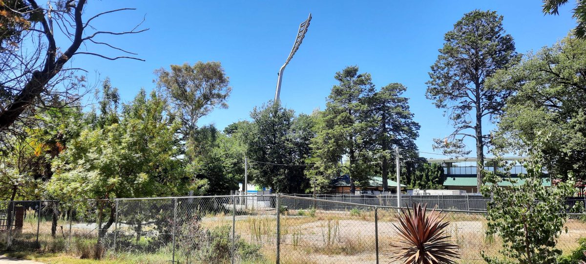 vacant land next to Manuka Stadium