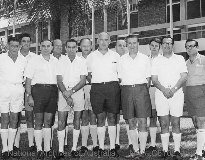 Canberra public servants in shorts and socks