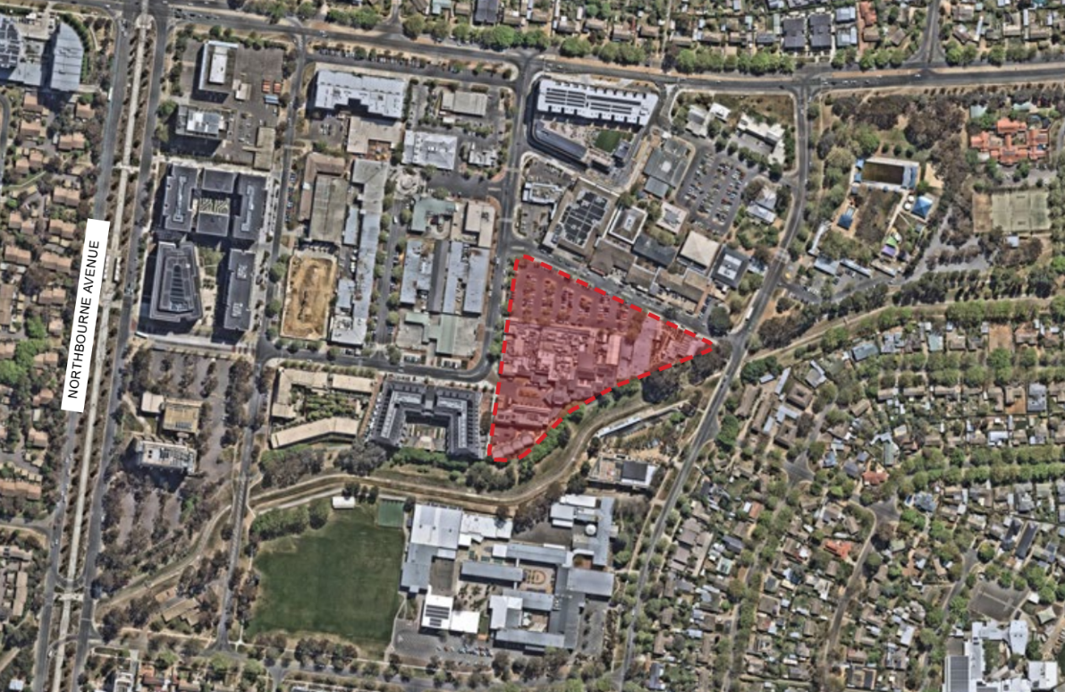 aerial view of site location 