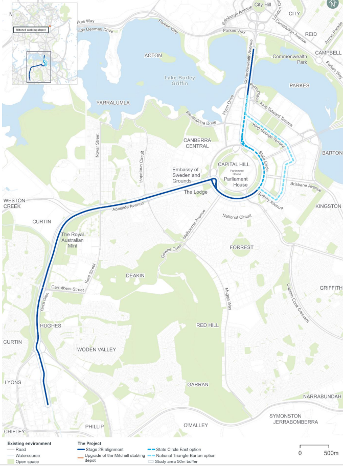 map of light rail network