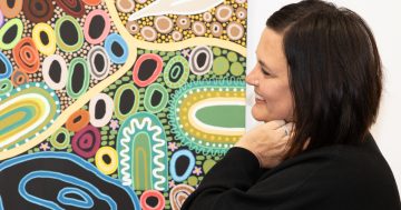 Bek's paintings map the way Canberra builds communities