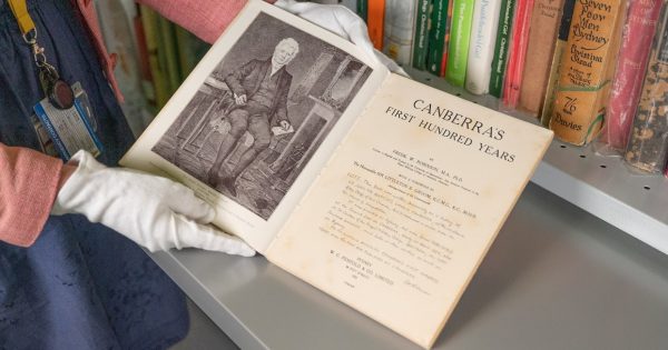 Canberra's first published book celebrates its 100th year, chapter and verse