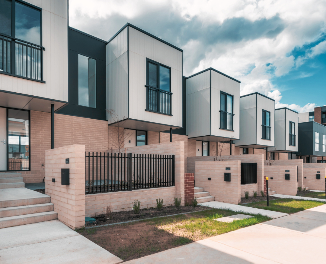 Row of townhouses