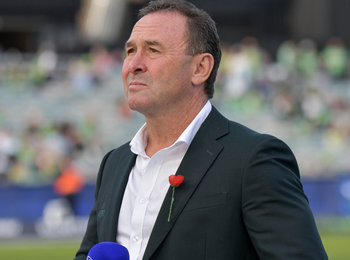 Ricky Stuart watches on during his 500th NRL game as coach