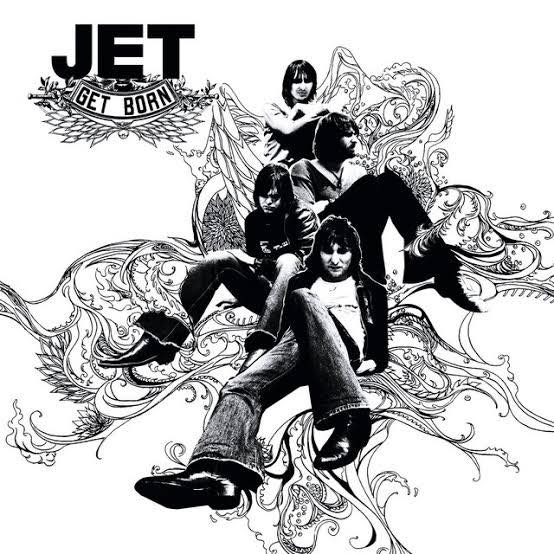 Black and white album cover of Jet's Get Born